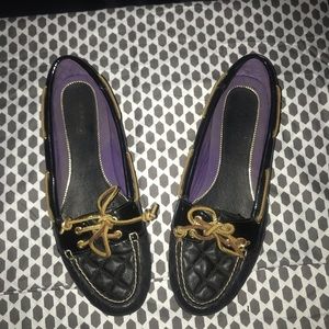 Sperry’s Black and gold